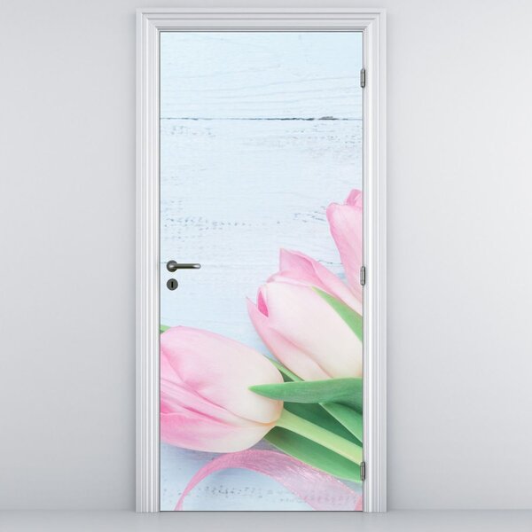 Fototapeta na dvere - Kytica tulipánov (95x205cm)