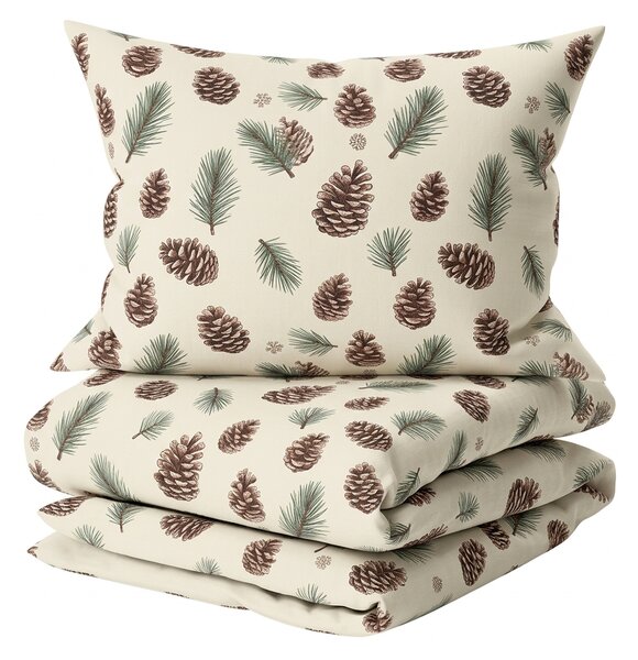 Bavlnené obliečky PINE CONES farebné Rozmer obliečky: 70 x 90 cm | 140 x 200 cm
