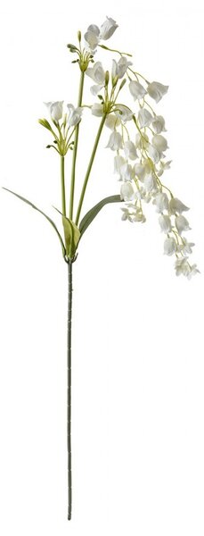Dekorácia biela umelá kvetina zvonček Bells Bouquet - 15*6*80 cm - Clayre & Eef