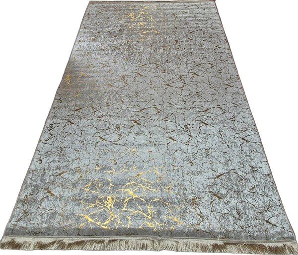 Moderný koberec Parys Creme-Gold – béžovo-zlatý dizajn Rozmer: 50x80 cm