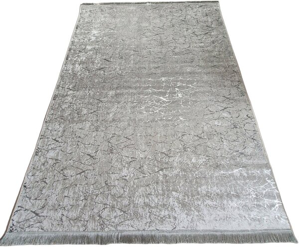 Moderný koberec Parys béžovo-strieborný s abstraktným vzorom Rozmer: 50x80 cm