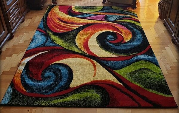 Moderný viacfarebný koberec Magic ARA – obdĺžnikový dizajn Rozmer: 60x100 cm