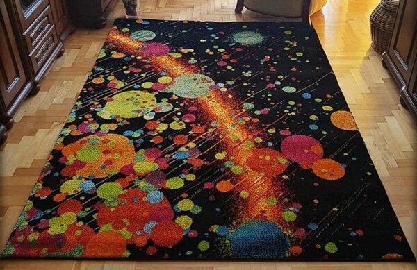 Moderný viacfarebný koberec Magic Cosmos – geometrický vzor Rozmer: 60x100 cm