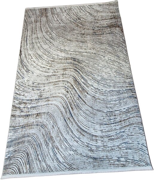 Moderný koberec Luxess 31331-Blue v sivo-modrej farbe Rozmer: 60x110 cm
