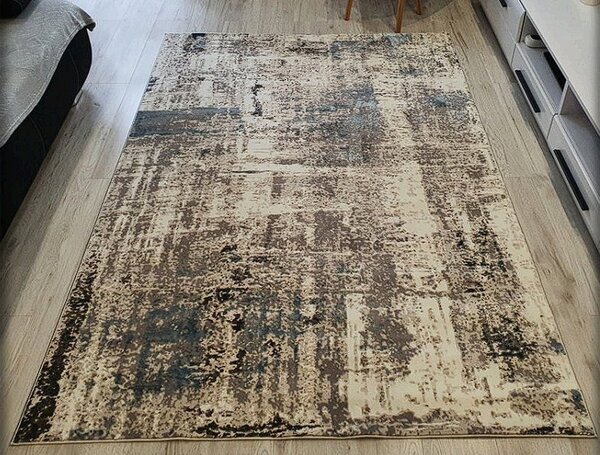 Moderný koberec Luxess 89-Navy v sivo-modrej farbe Rozmer: 60x110 cm