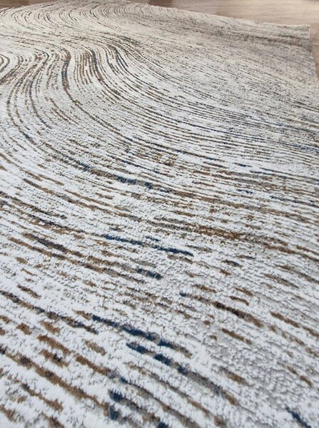 Moderný koberec Luxess 31331-Blue v sivo-modrej farbe Rozmer: 60x110 cm
