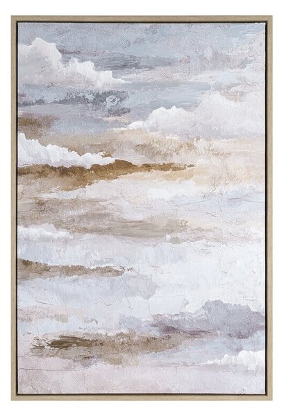 Dekorstudio Ručne maľovaný obraz na plátne s rámom - abstraktná obloha 60 x 90 cm