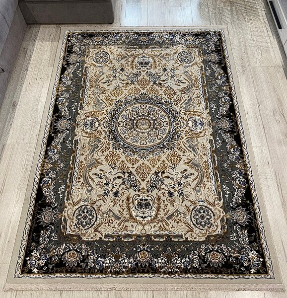 HU Sivo-hnedý orientálny koberec King 29020-GREY/L.GREY Rozmer: 80x150 cm