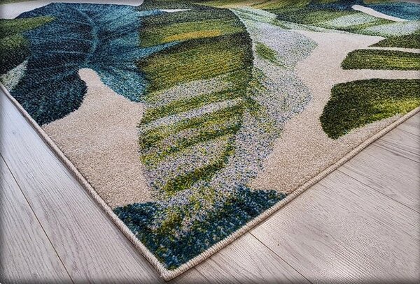 Koberec Green Garden 747 s motívom listov – viacfarebný Rozmer: 60x100 cm