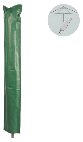 KONDELA Ochranný obal na záhradný slnečník, 30,6x190 cm, zelená, KAVER TYP 30