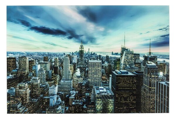 KARE DESIGN Obraz na skle New York Sunset 160×120 cm 120 × 160 × 4 cm