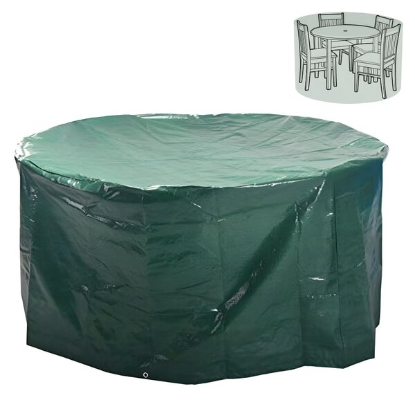 KONDELA Ochranný obal na záhradný okrúhly set, 163x89 cm, zelená, KAVER TYP 21