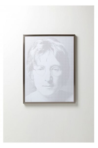 KARE DESIGN Obraz s rámom Idol Pixel John 104x79 cm 104 × 79 × 4,6 cm