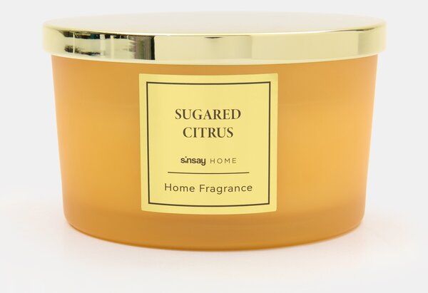 Sinsay - Vonná sviečka Sugared Citrus - svetložltá
