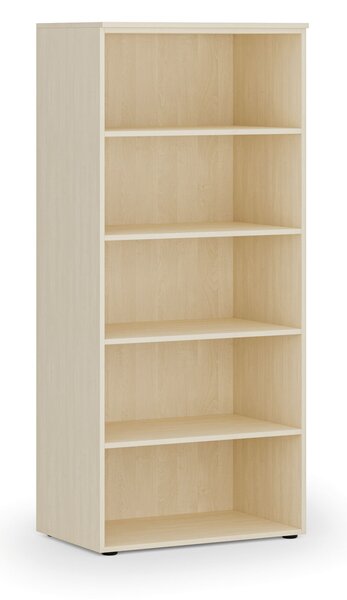 Kancelársky regál PRIMO WOOD, 800 x 500 x 1781 mm, breza