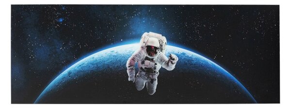 KARE DESIGN Sklenený obraz Man In Space 80×240 cm 80 × 240 × 4 cm