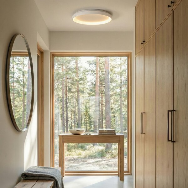 Stropné Lampa Arcchio, Vivy, stmievateľné, Biela, Kuchyňa, Kov, Moderný