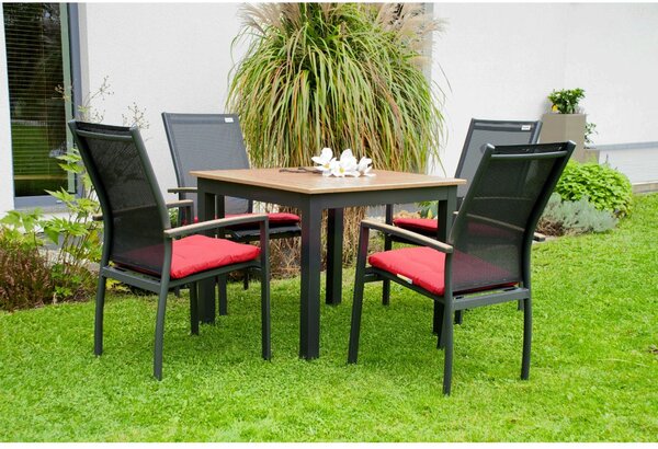 Doppler EXPERT WOOD antracit - gastro hliníkový stôl 90x90x75cm - Tovar s drobnou vadou (N519) Doppler