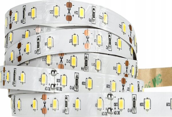 BERGE LED pásik - SMD 2835 - 1m - 4,8 W/m - IP20 - studená biela