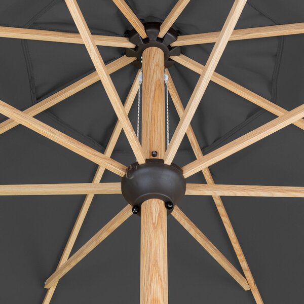 Doppler ALU WOOD záhradný slnečník 350 cm antracit Doppler