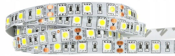 ECOLIGHT LED pásik - SMD 5050 - 5m - 60LED/m - 14,4W/m - studená biela