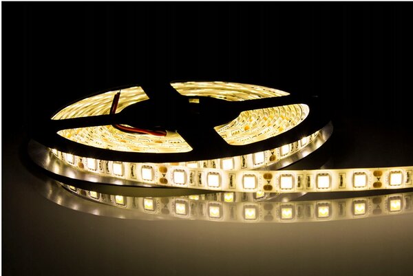 ECOLIGHT LED pásik - SMD 5050 - 5m - 60LED/m - 14,4W/m - IP65 - teplá biela