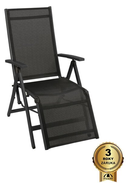 Doppler ACTIVE relaxačné záhradné kreslo antracit Doppler