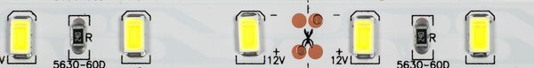 ECOLIGHT LED pásik - SMD 5630 - 5m - 60LED/m - 18W/m - IP65 - studená biela