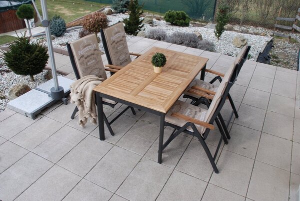 Doppler CONCEPT TEAK FSC® polohovacie záhradné kreslo Doppler