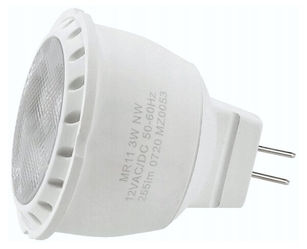 BERGE LED žiarovka - MR11 - 3W - 12V - 255Lm - neutrálna biela