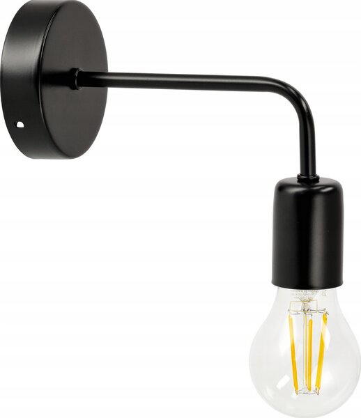 BERGE Nástenné svietidlo LED LOFT E27 BLACK