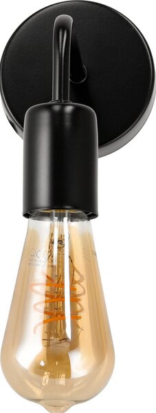 BERGE Nástenné svietidlo LED LOFT E27 BLACK