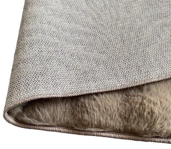 KONDELA Koberec, hnedosivá Taupe/bubble vzor, 80x150, MAKON