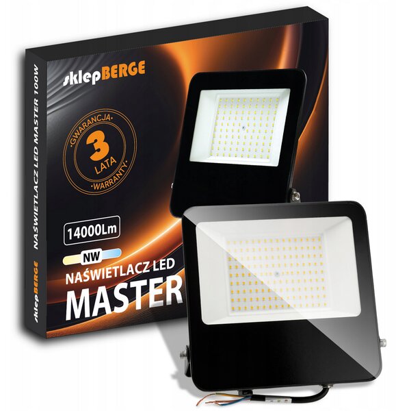 BERGE LED reflektor HEROS - 100W - IP65 - neutrálna biela