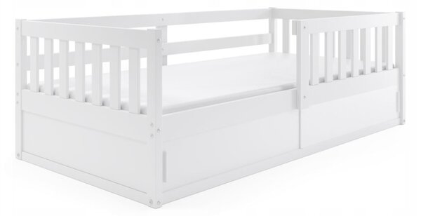 MAXMAX Detská posteľ s úložným priestorom SMART 160x80 cm - biela