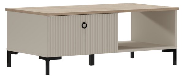 KONDELA Konferenčný stolík, sivohnedá Taupe/dub silverjack, DOMCA 1S