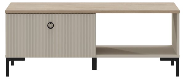 KONDELA Konferenčný stolík, sivohnedá Taupe/dub silverjack, DOMCA 1S