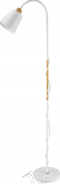 BERGE LED stojacia lampa 1xE27 150cm biela