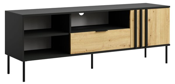 KONDELA TV stolík, čierna/dub artisan, RIMINA