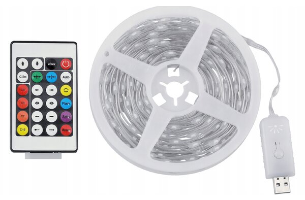ECOLIGHT Osvetlenie vianočného stromčeka IP65 RGB LED pásik 10m 200led
