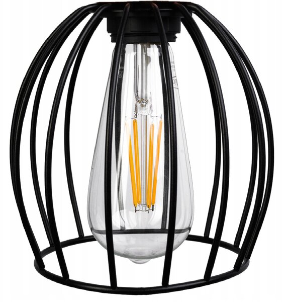 BERGE Stínidlo lustrové lampy Wire ball ČERNÁ