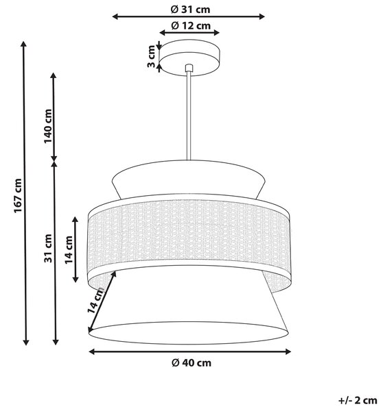 Závesná lampa prírodná zelená ratan polyesterové tienidlo boho štýl osvetlenie