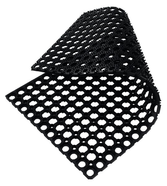 KONDELA Rohožka, 100x48 cm, čierna, ZAFINA