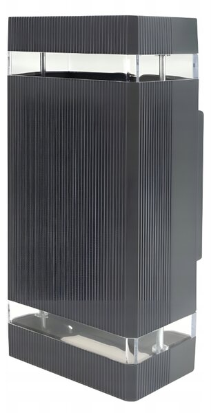 ECOLIGHT Fasádne svietidlo plastové OE-6S 2xGU10 ANTRACIT