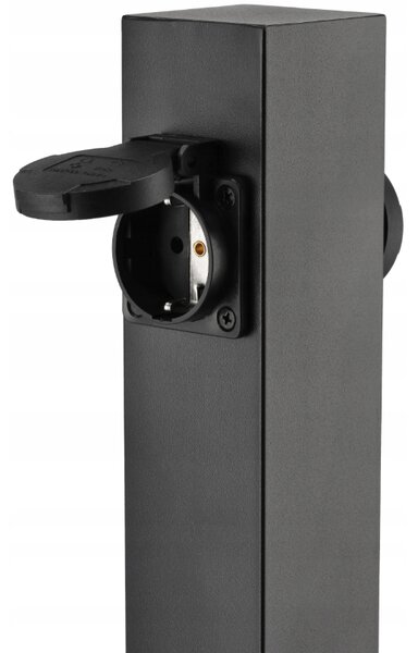 BERGE Elektrický záhradný stĺpik 2x hermetická zásuvka 230V 3680W 60cm IP54