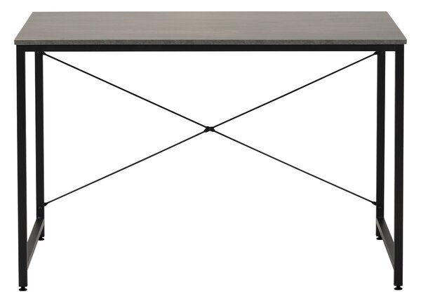 KONDELA Písací stôl, betón/čierna, 120x60 cm, MELLORA