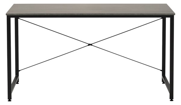 KONDELA Písací stôl, betón/čierna, 150x60 cm, MELLORA