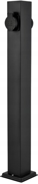 BERGE Elektrický záhradný stĺpik 2x hermetická zásuvka 230V 3680W 60cm IP54