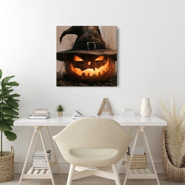 Obraz žiarivá halloweenska tekvica