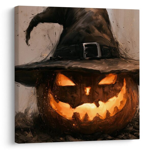 Obraz žiarivá halloweenska tekvica